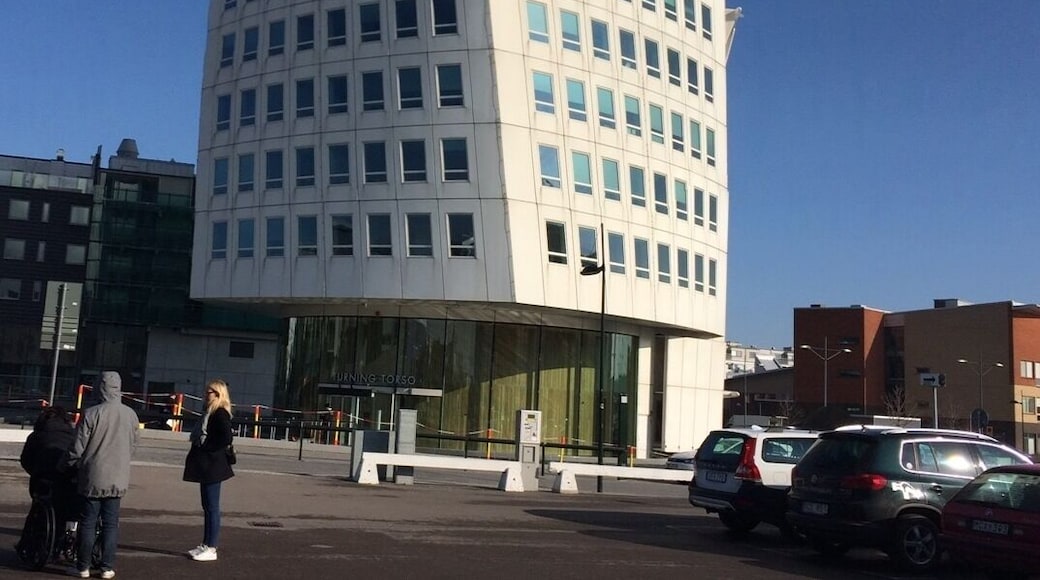 It's a residential building! Can you imagine living there - so COOL! it's also by the ocean so the view is undoubtedly spectacular.