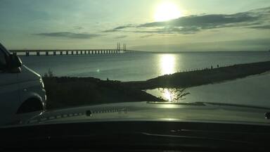 Beautiful bridge between Sweden and Denmark.