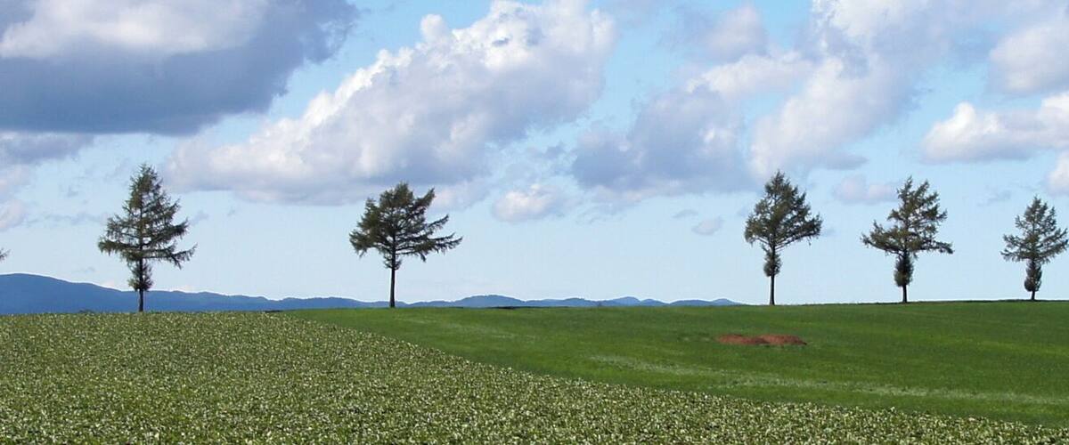 Märchen-no-oka in Ozora Town, Hokkaido, Japan
