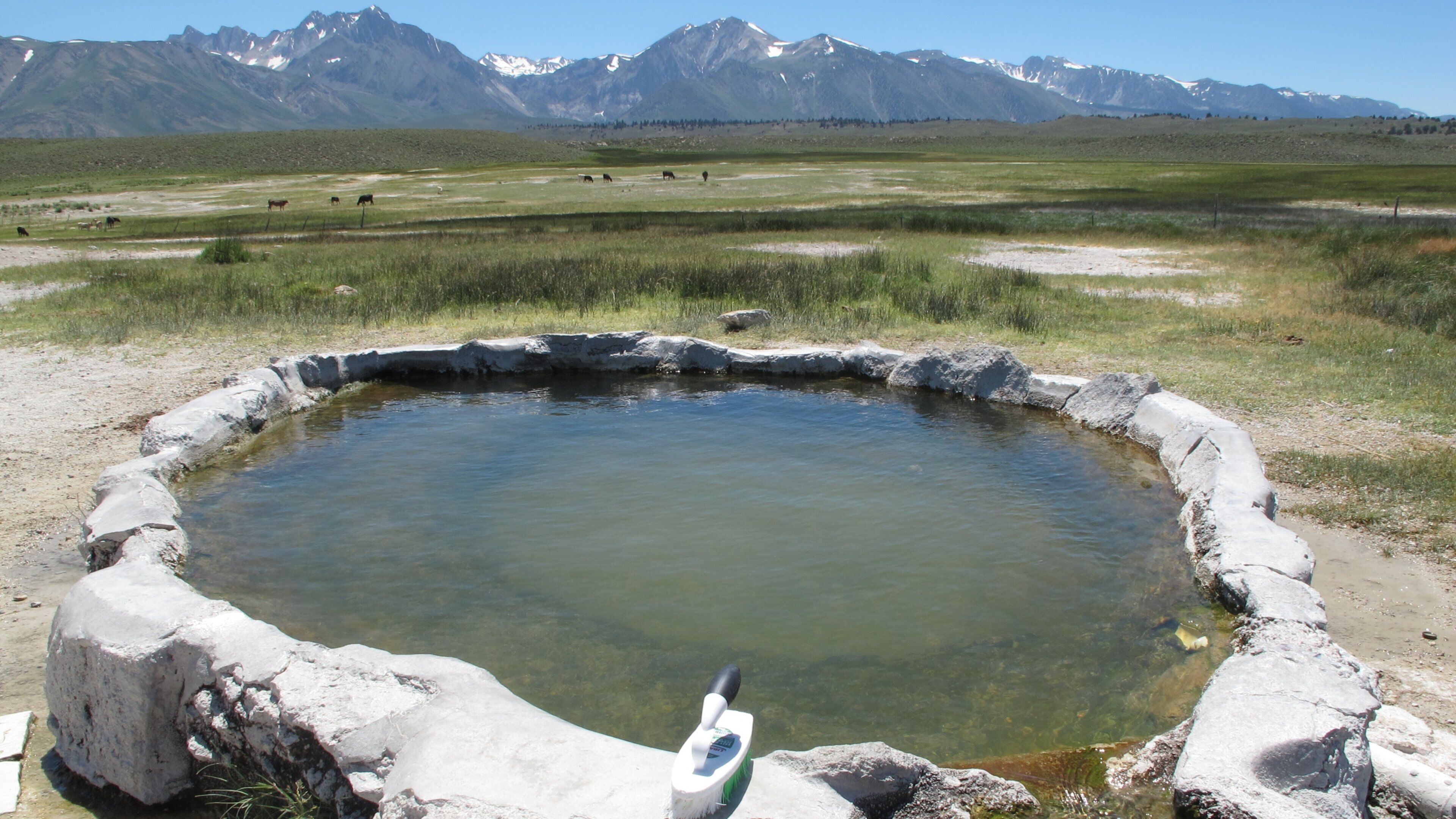 Região central do interior da Califórnia caracterizando paisagem e um lago