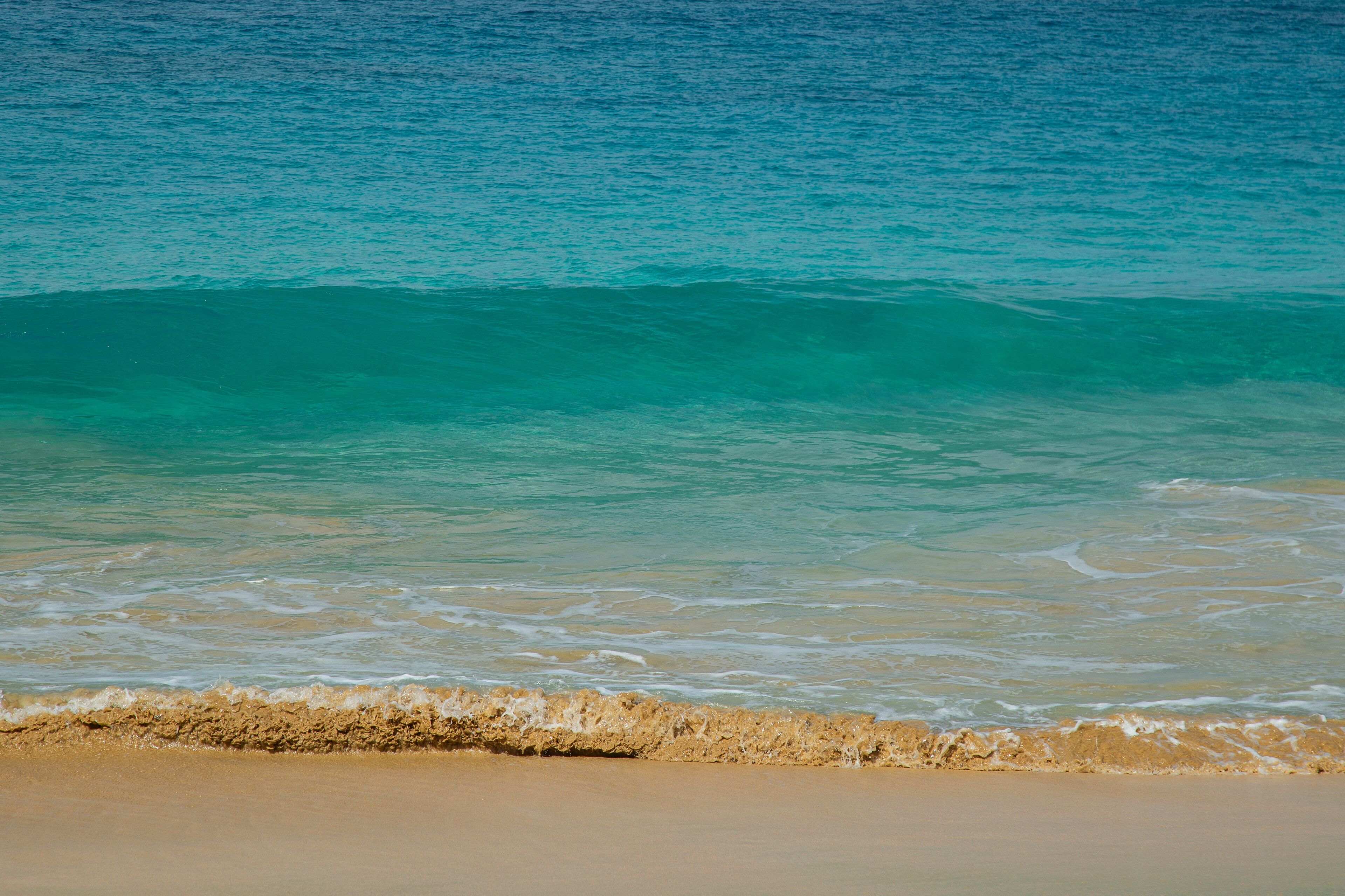 Beautiful beach in Maio Island in Cape Verde. With their soft sands, azure waters, and tranquil ambiance, they offer a serene tropical paradise.
