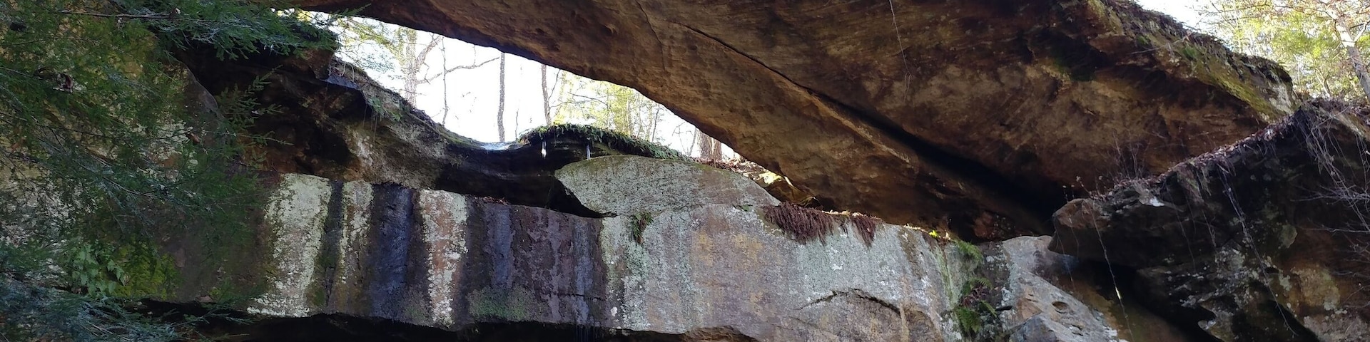 Ladd Natural Bridge is one of the most impressive natural arches in Ohio. The bridgespan is 40 feet long, 12 feet wide and 5 feet thick--strong enough to hold a vehicle.
In fact, it was once promoted as a tourist attraction that some visitors actually drove their cars over.
The arch is located in Cutler, OH inside a state nature preserve, however the preserve is surrounded by private property. So, in order to visit, the Ohio Department of Natural Resources must be contacted to obtain an access permit. (It's free!)
#FindingtheUniverse
