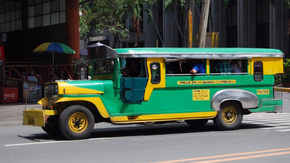 Jeepney's are a common way for locals and tourists to travel around Manila. Each of these old style, #colorful trucks are unique inside and out! Many drivers decorate their truck with paintings or even festive lights!