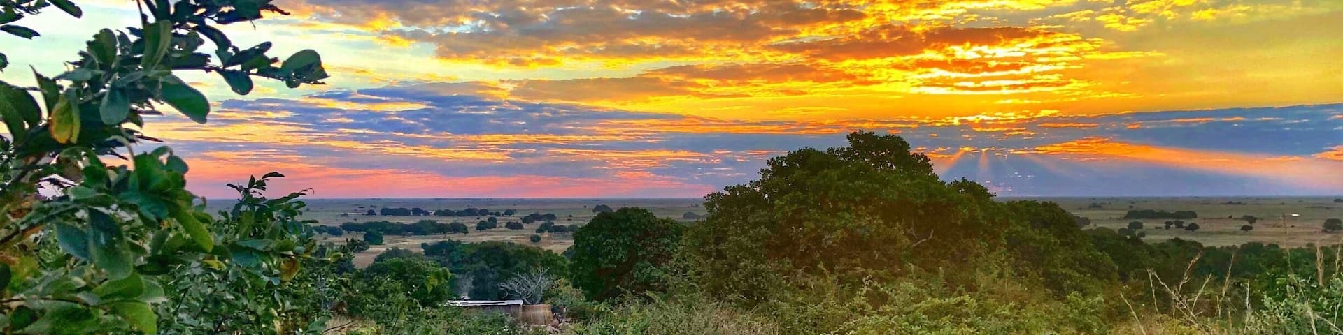 Sunset over the Barotse Flood Plain.