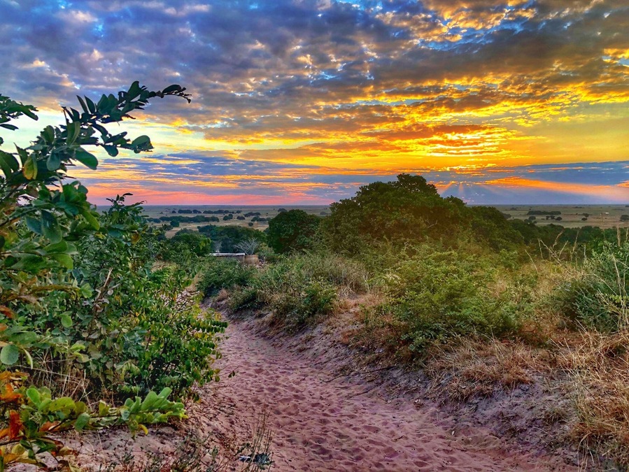 Sunset over the Barotse Flood Plain.