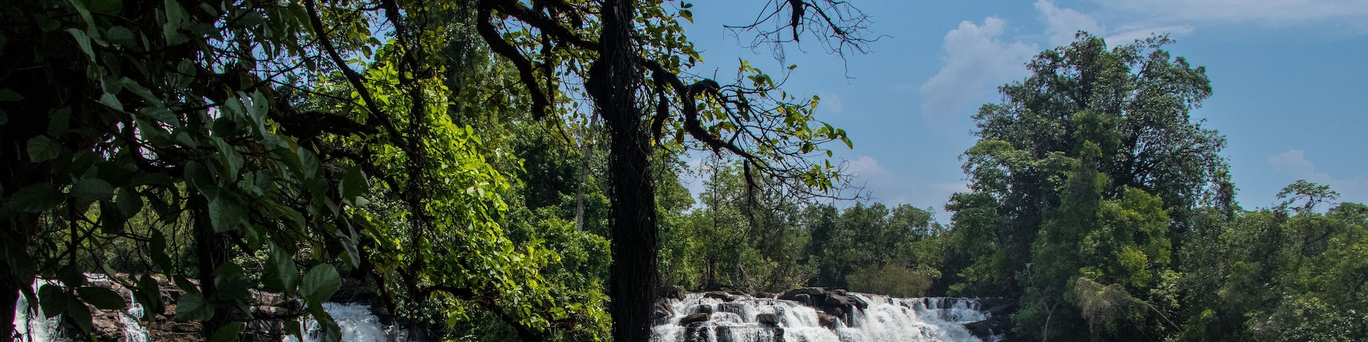 Kabwelume water falls in northern province zambia