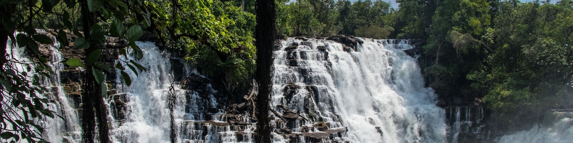 Kabwelume water falls in northern province zambia