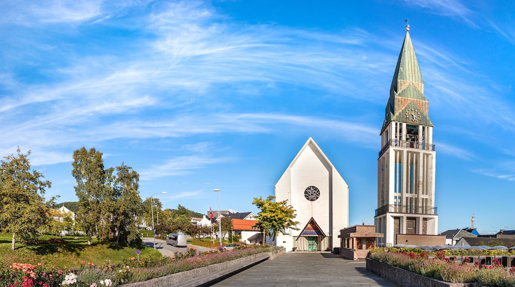 Panoramic view the Molde Domkirke, the Cathedral of Molde, Norway.