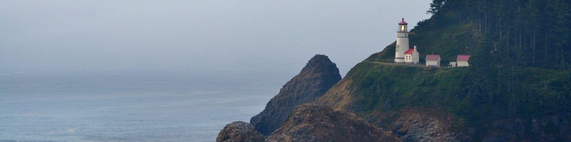 One of Oregon's nine original lighthouses. Its powerful beam shines the furthest - visible 21 miles out to sea.