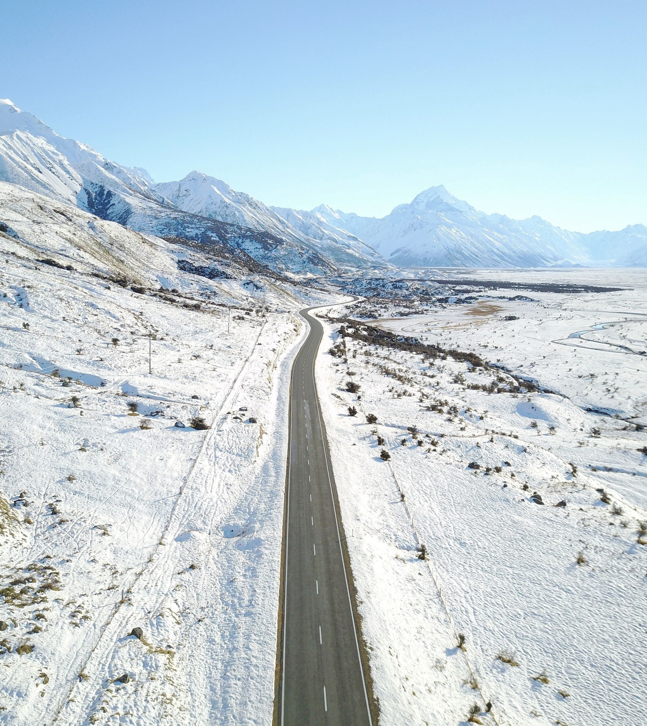 Road trip to Mt cook ❄🚗