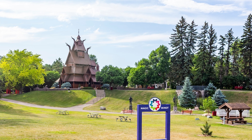 View of the Scandinavian Heritage Center in Minot, North Dakota