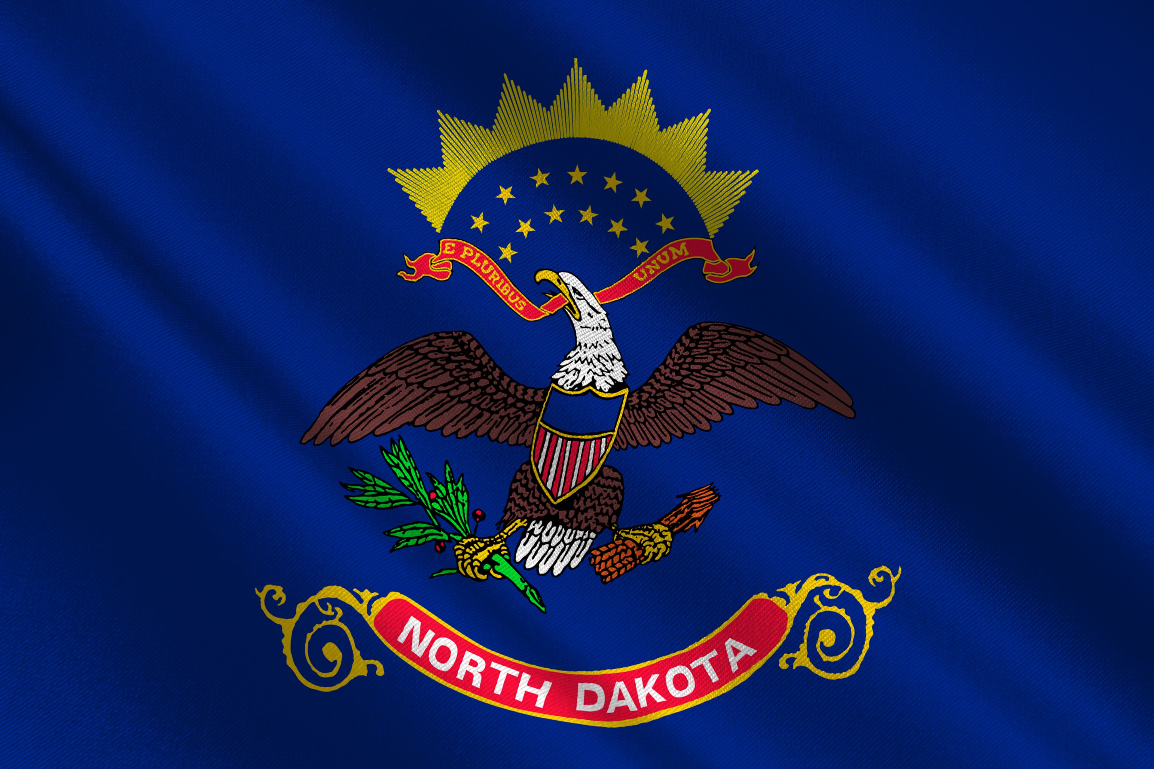 Flag of North Dakota, USA