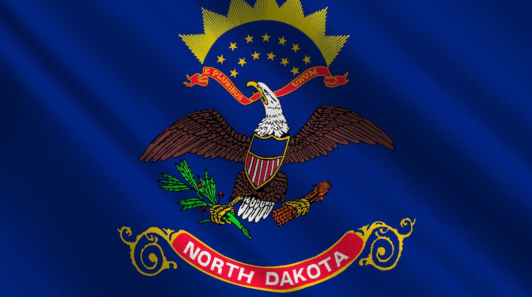 Flag of North Dakota, USA