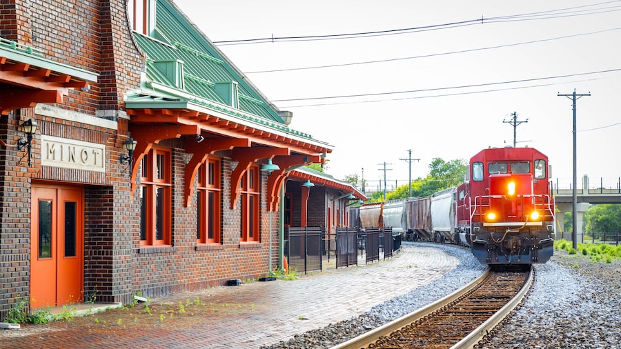 Commercial Red Freight Train Close-Up