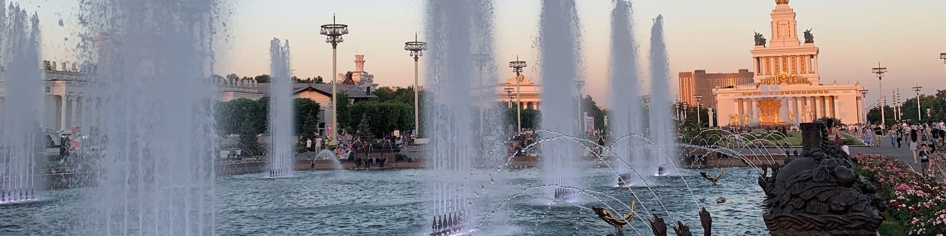 When you will be in Moscow don’t forget to visit VDNH it is a very interesting place with a lot fountains long valleys and beautiful buildings #moscow #vdnh #russia