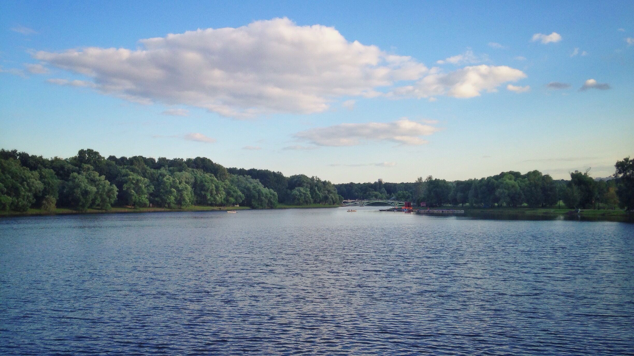 #waterlust 
View #Tsaritsyno ponds in #Moscow. Very nice park and I would recommend it if you travel to visit in Moscow. In the park there are beautiful palaces, bridges, squares, singing fountain.