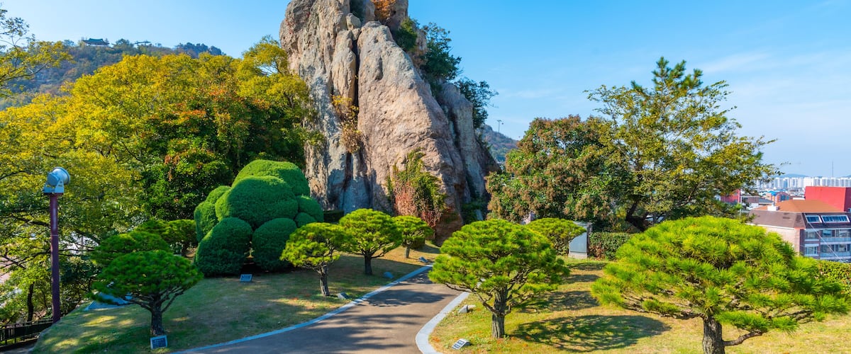 Yudal mountain in Mokpo, Republic of Korea