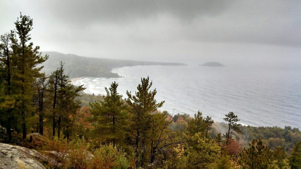 Rainy and dreary day in Marquette, MI. Fall 2013.