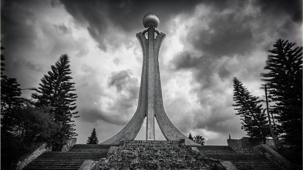 Martyrs Memorial Monument in Ethiopia . This monument was built in memory for those who died during Derg regime in Ethiopia . The monument meaning is at the bottom Ethiopia was great and strong and when it's getting narrow it was Derg regime . And at the top it shows fallen regime and Ethiopia reborn again . Mekele is town in north if you plan visit Danakil depression or Gheralta churches you will visit this town and I am strongly recommend visit this monument and near monument there is museum as well . Please check my other photos from Danakil depression and Gheralta churches . I there spent there few months if you have any questions you can ask me too . #details