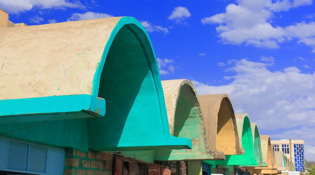 Domed marquees of commercial buildings. Mekelle-Ethiopia. 0445