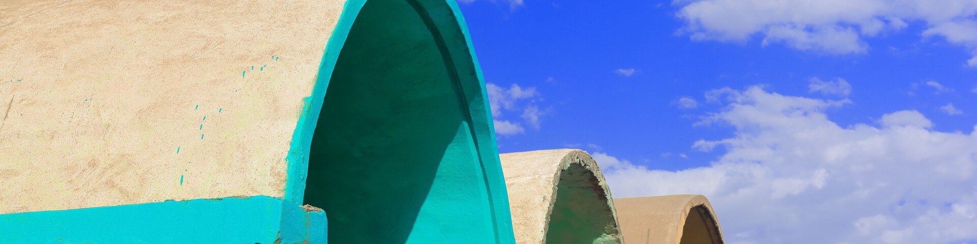 Domed marquees of commercial buildings. Mekelle-Ethiopia. 0445