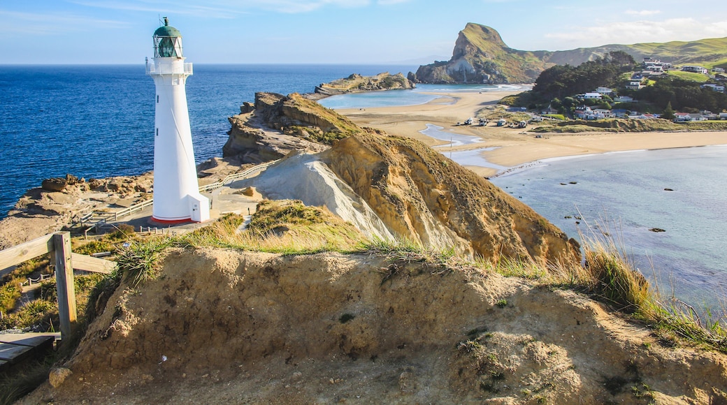 Castlepoint lighthouse, North Island, New Zealand