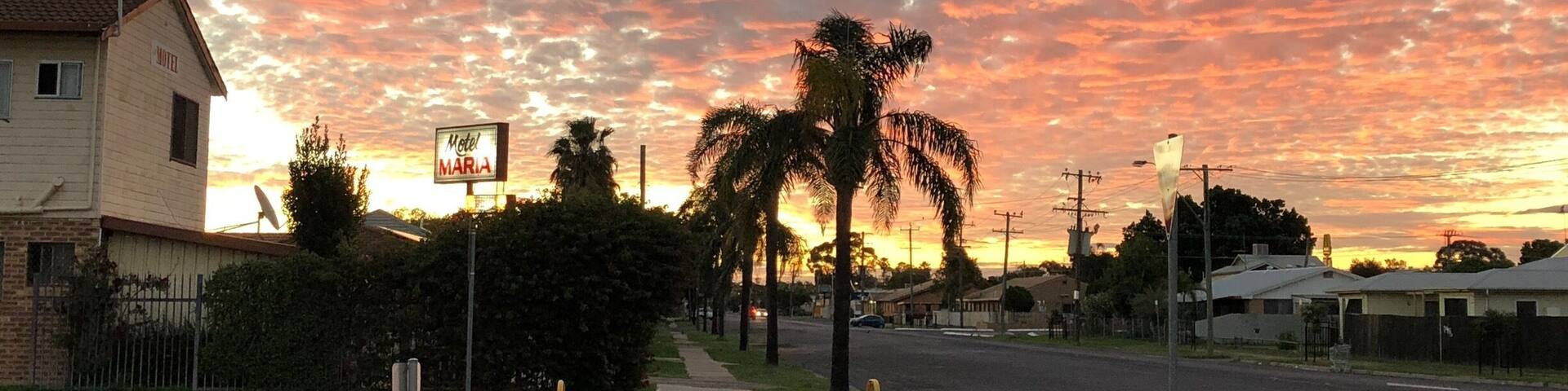Sunset in Moree NSW Australia