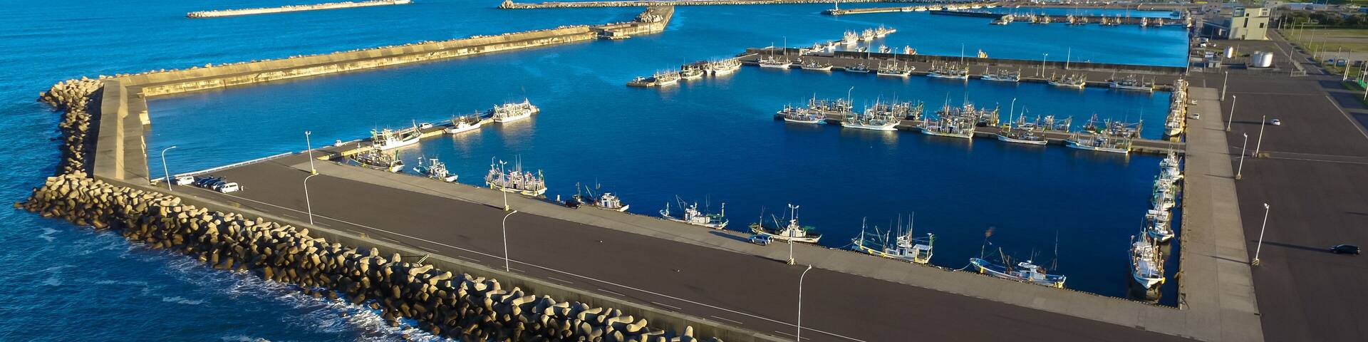 Japanese fishing port