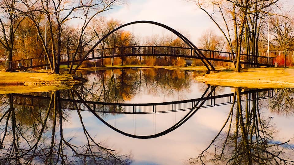 This spot is an ice rink in the winter but a beautiful place to spend the day in the city of Madison #adventure