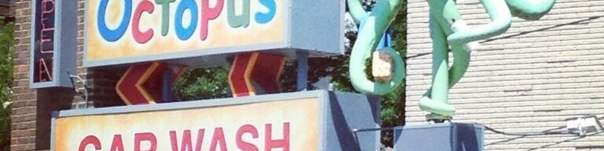 I love this sign.  Spotted near the UW Madison campus.  #iconography #vaf2012 #octopus #sign #retro