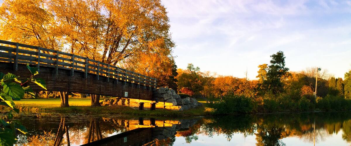 Lovely fall day! Madison has some of the best parks! This one comes with a year round free zoo!