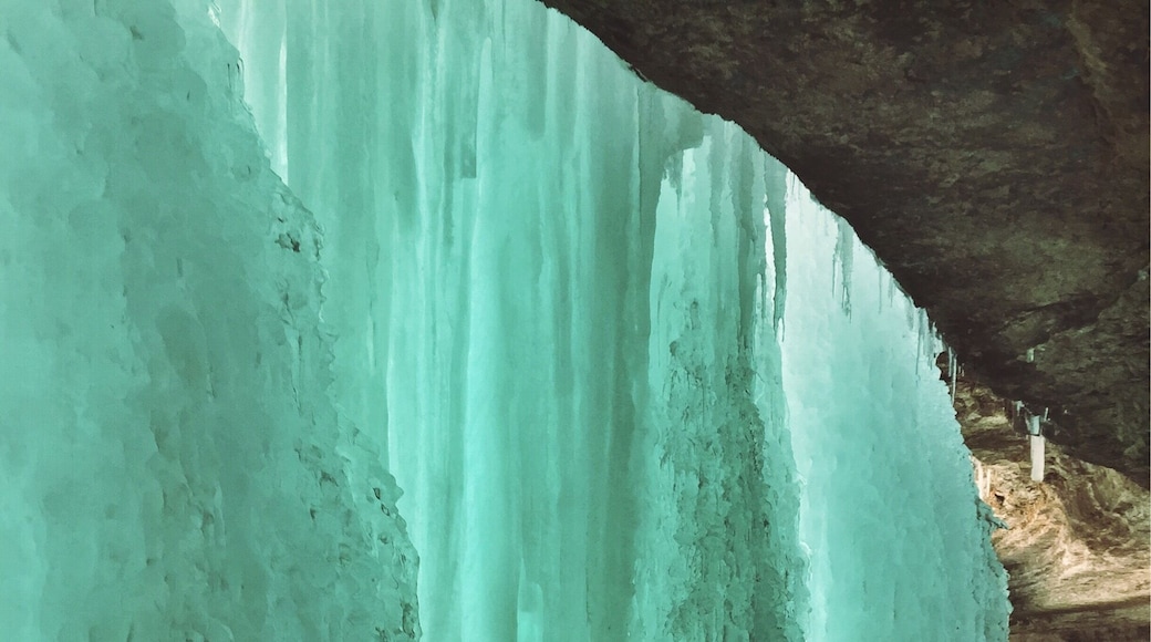 You've got to come check out Minnehaha Falls in the winter time. It freezes over and you can climb up and see behind all the frozen water