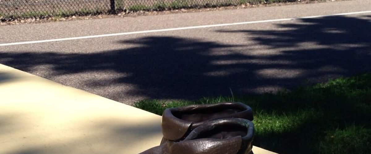 One of several Rest Stop art installations along the Midtown Greenway bike trail in Minneapolis.