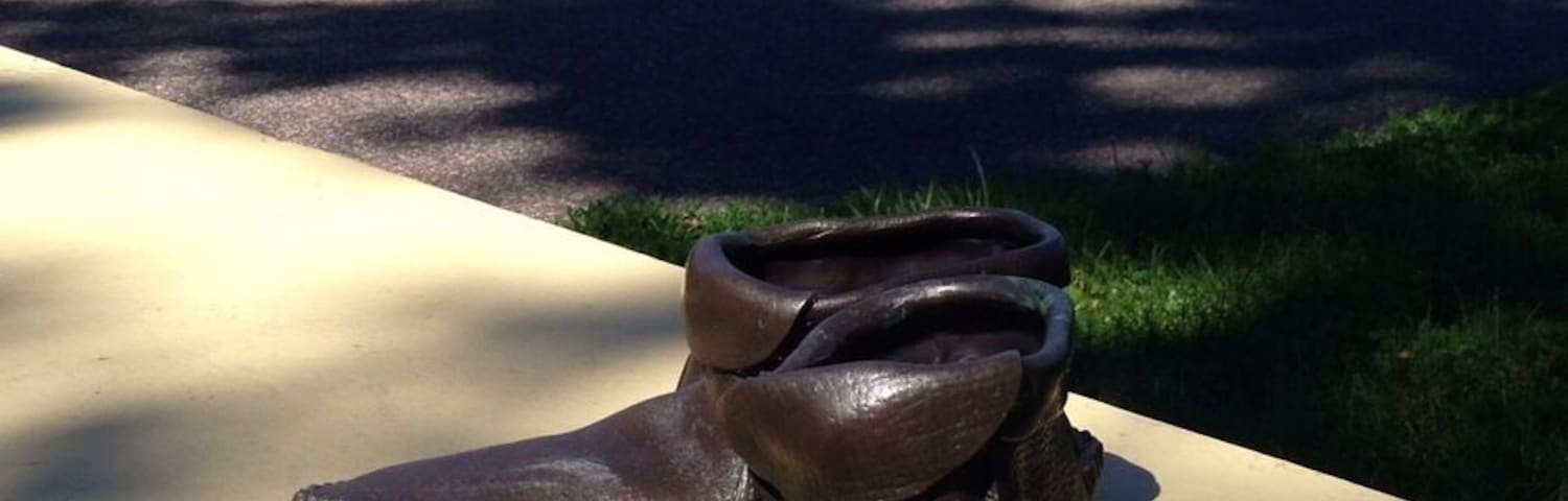 One of several Rest Stop art installations along the Midtown Greenway bike trail in Minneapolis.