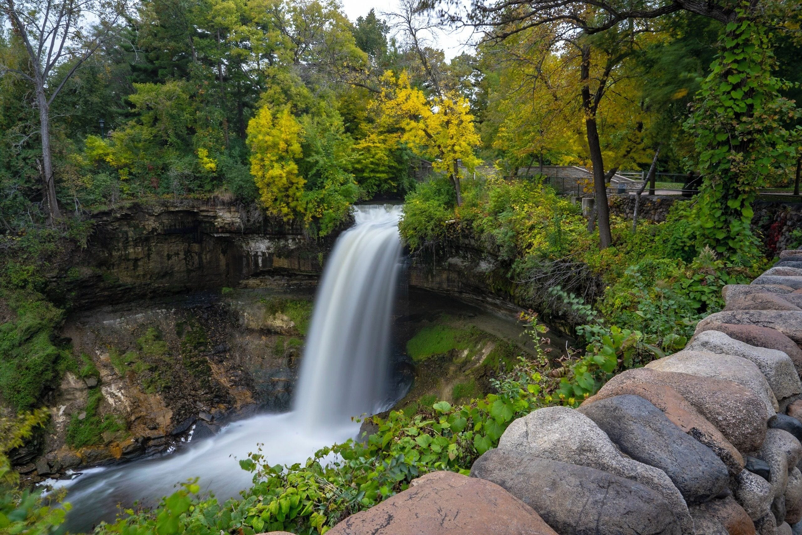 One of my favorite places in the Twin Cities, Minnehaha Falls and the surrounding park is one of the most beautiful in Minnesota, especially in Autumn.  Wish I could have taken this later in the year with more fall colors, but it’s nice nonetheless. 
