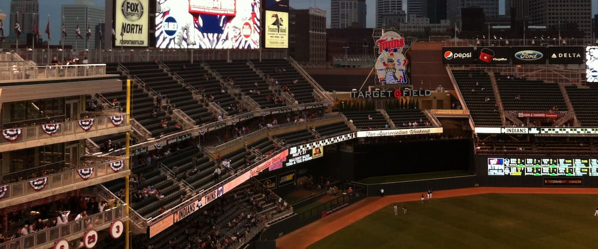 Target Field was the 3rd MLB stadium that I have visited. The weather was pretty cloudy, but it was a nice stadium nevertheless.