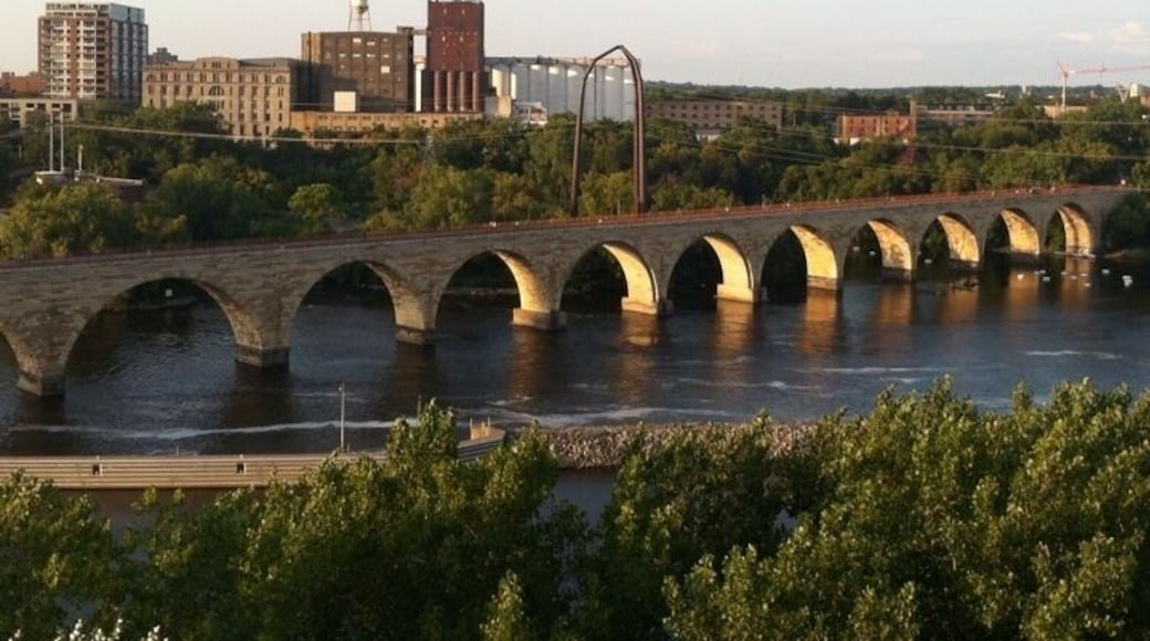 The Stone Arch Bridge.