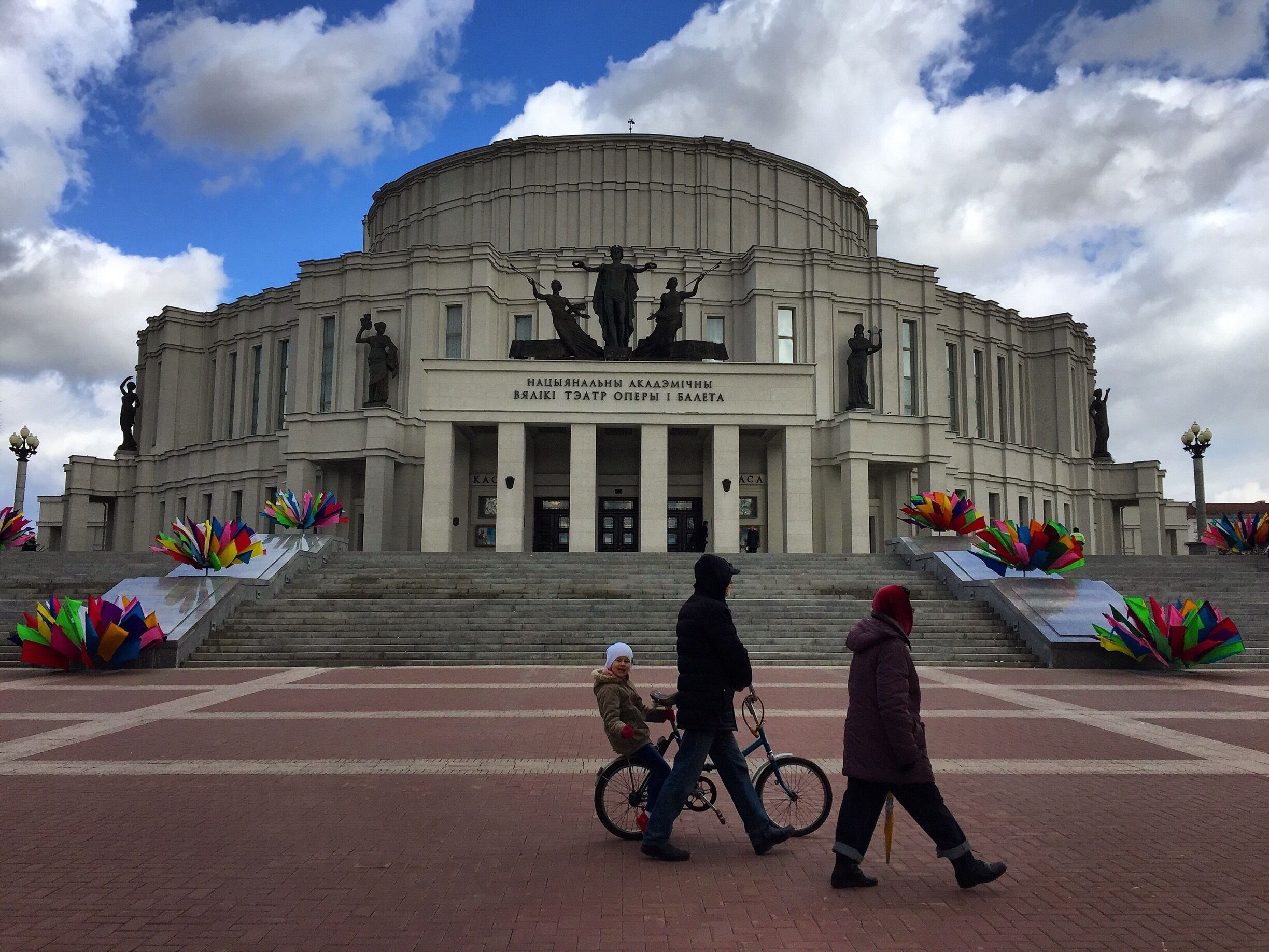 The kid was jamming it up because she knew she was in the photo. 