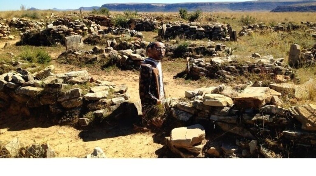 The royal graves in Lesotho. Everyone is buried looking towards east. Not so sure why. Beautiful original way they still burry people