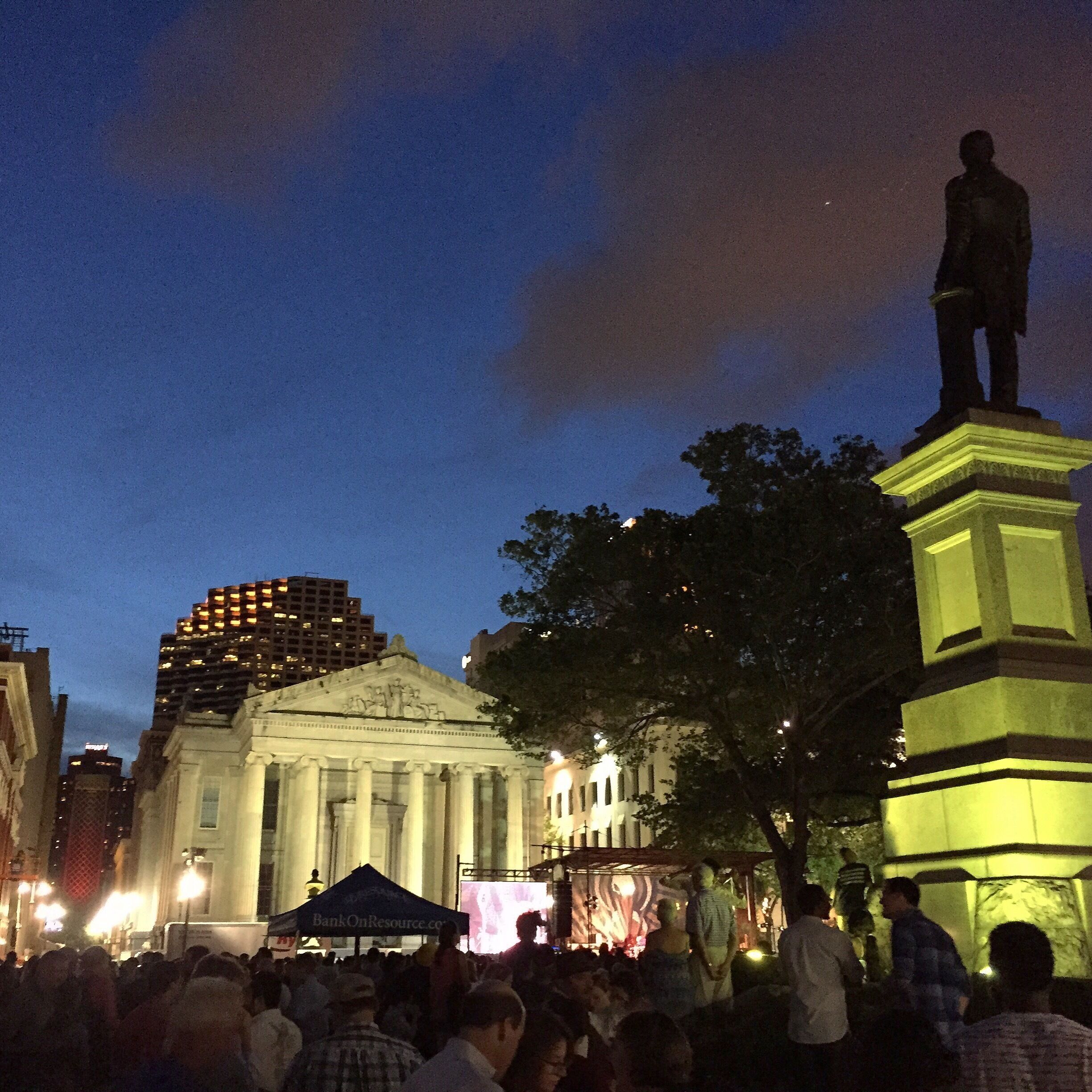 Wednesday at the Square - Kermit Ruffins on the stage! Amazing food vendors & Abita Purple Haze on tap! 