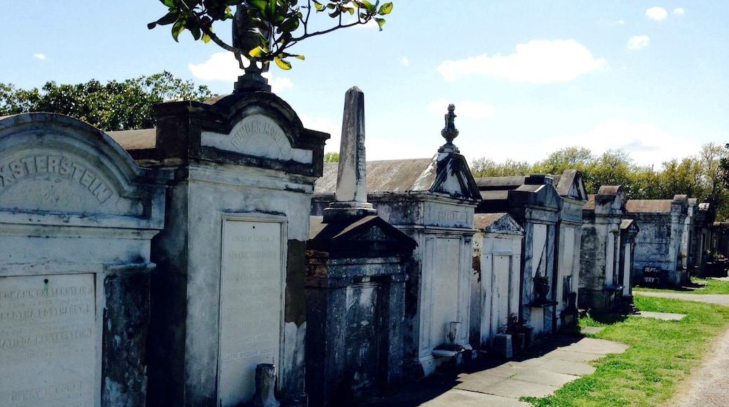 All graves are above ground in New Orleans because the city is build on a swamp and water levels are too high to bury coffins six feet under, making for some particularly gorgeous cemeteries.