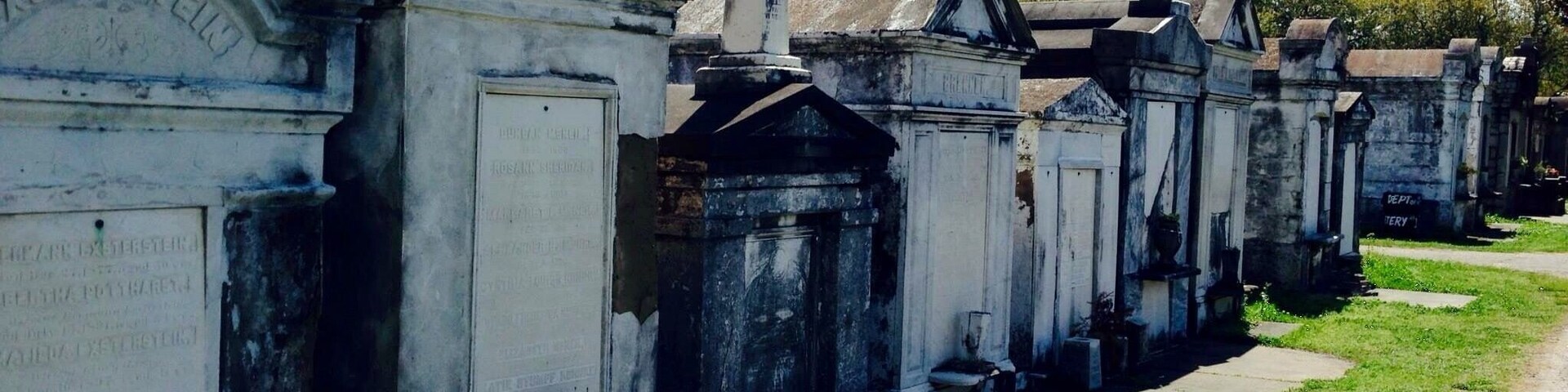 All graves are above ground in New Orleans because the city is build on a swamp and water levels are too high to bury coffins six feet under, making for some particularly gorgeous cemeteries.