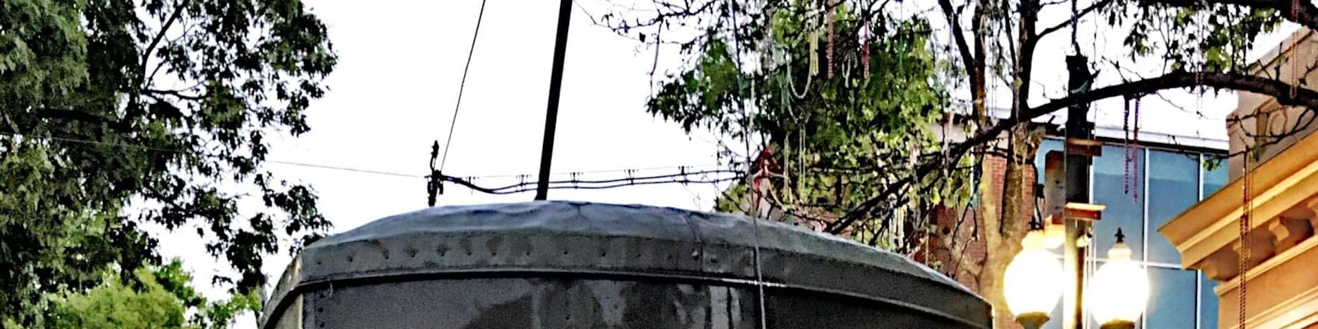 It's always a party in beautiful New Orleans. The street cars are a signature detail of a historic American city.