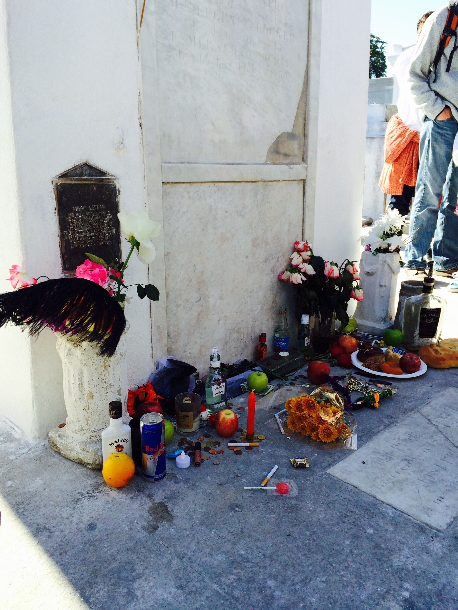 Tomb of Voodoo Queen Marie Laveau --  Just restored the week before we arrived