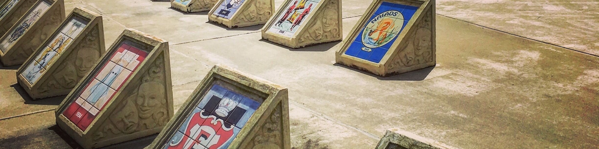 Pretty day in NOLA at the Mardi Gras fountain at the lakefront.