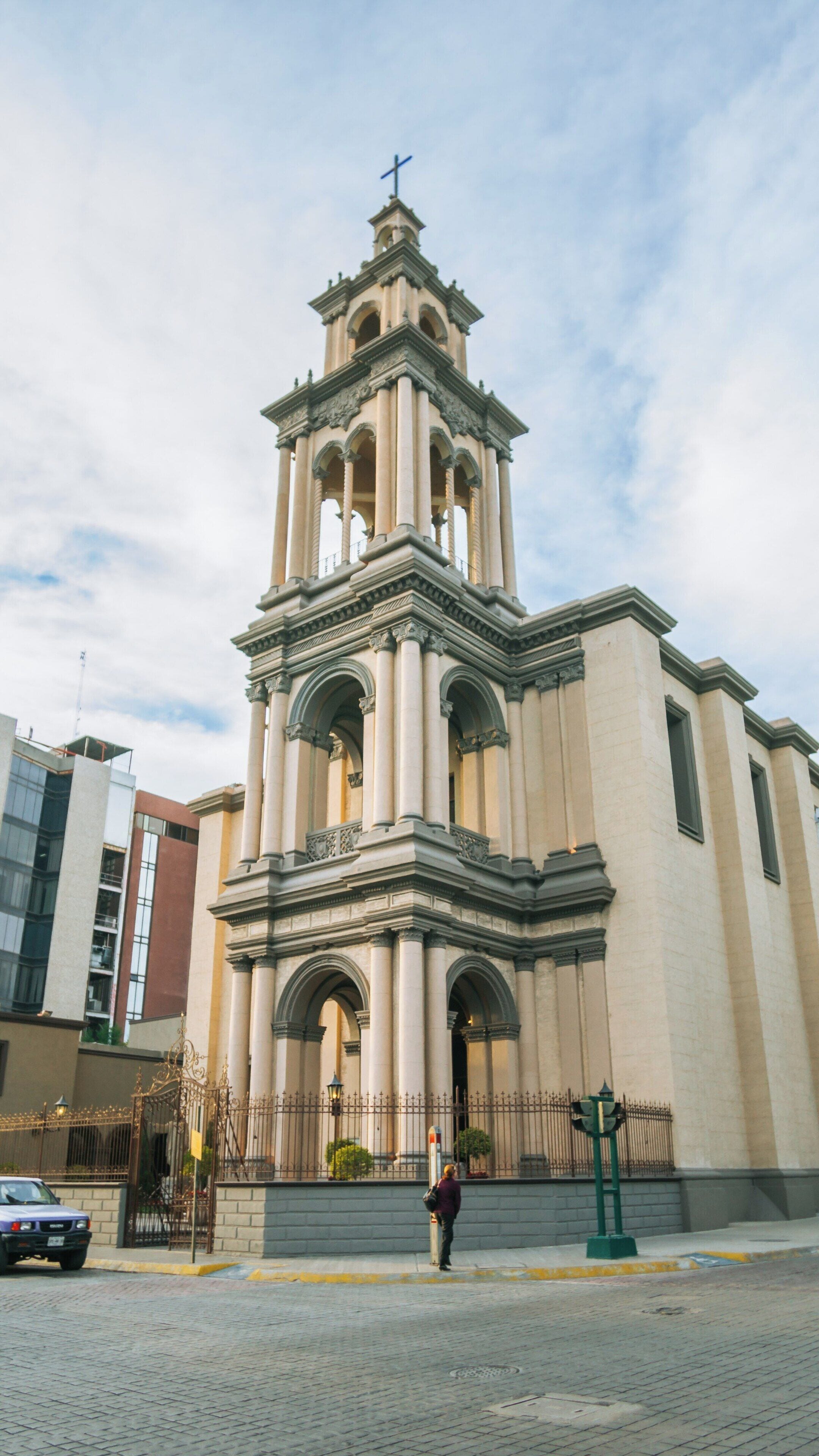 Iglesia Sagrado Corazon de Jesus stands majestically in Monterrey Centro showcasing its stunning architecture and historical significance in Nuevo Leon, Mexico