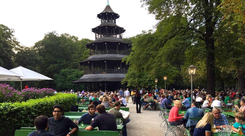 The Englischer Garten is a large public park in the centre of Munich, Bavaria, stretching from the city centre to the northeastern city limits.