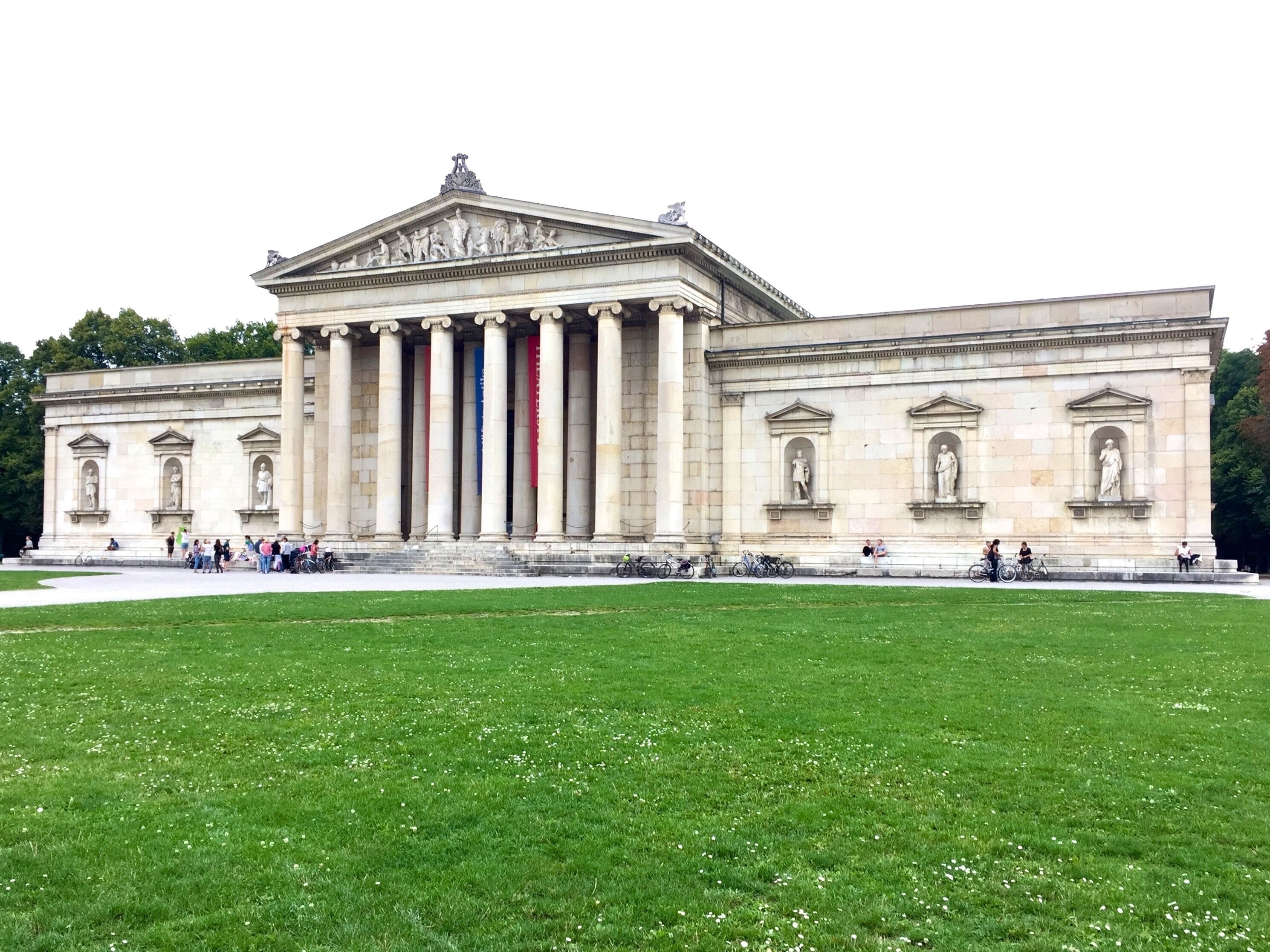 The Glyptothek is a museum in Munich, Germany, which was commissioned by the Bavarian King Ludwig I to house his collection of Greek and Roman sculptures. It was designed by Leo von Klenze in the neoclassical style, and built from 1816 to 1830. Today the museum is a part of the Kunstareal.