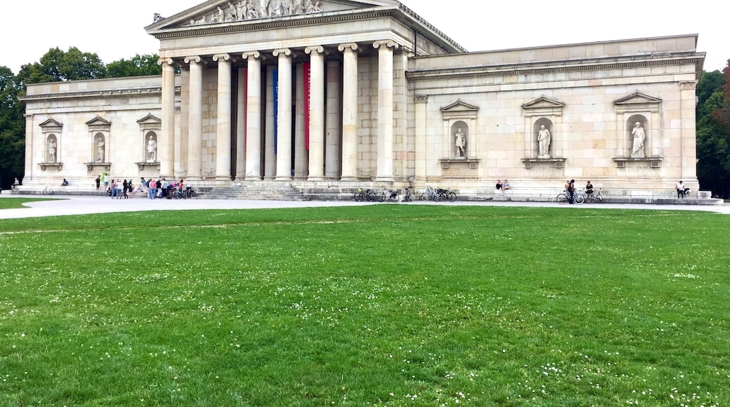 The Glyptothek is a museum in Munich, Germany, which was commissioned by the Bavarian King Ludwig I to house his collection of Greek and Roman sculptures. It was designed by Leo von Klenze in the neoclassical style, and built from 1816 to 1830. Today the museum is a part of the Kunstareal.
