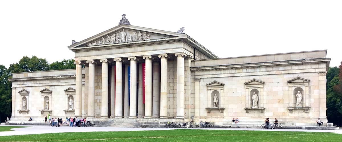 The Glyptothek is a museum in Munich, Germany, which was commissioned by the Bavarian King Ludwig I to house his collection of Greek and Roman sculptures. It was designed by Leo von Klenze in the neoclassical style, and built from 1816 to 1830. Today the museum is a part of the Kunstareal.